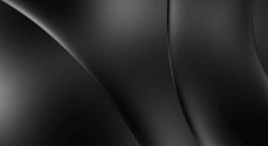 Web sitesi, poster, marka kimliği, broşür, sunum şablonu için lüks koyu bir arka plan. Dalgalı şekilli kaliteli tasarım. Dalgalanmalı soyut arkaplan. Pankart veya kapak tasarımı için dekorasyon.