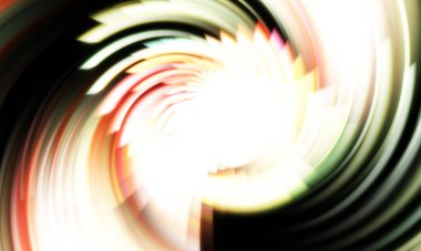 Dönen Işık gösterisi arka planı. Canlı renklerle donatılmış ruhani enerji girdabı. Renkli canlı hareket çizimi. Tanıtım geçmişi. Kutlama grafiği.