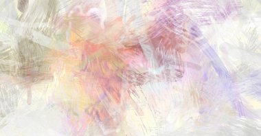 Soyut arkaplanda pürüzlü fırça darbeleri. Fırça boyası. Renkli boya darbeleri. Eşsiz duvar sanatı. Tuvaldeki modern sanat. Renkli çağdaş sanat eserleri.