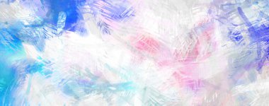 Soyut arkaplanda pürüzlü fırça darbeleri. Fırça boyası. Renkli boya darbeleri. Eşsiz duvar sanatı. Tuvaldeki modern sanat. Renkli çağdaş sanat eserleri.