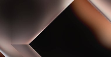 Geometrik dinamik şekiller. Gölgeli teknoloji dijital şablonu ve gradyan arka planda ışıklar. Modern basit geometrik renk gradyanı soyut arkaplan. 3B illüstrasyon. 