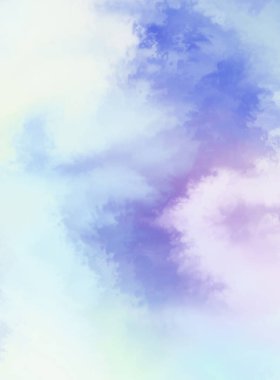 Modern fırça darbeleri. Poster, duvar sanatı, afiş, kart, kitap kapağı veya ambalaj için rahatlatıcı kompozisyonun yumuşak renkli çizimi. Pastel renklerle suluboya. 