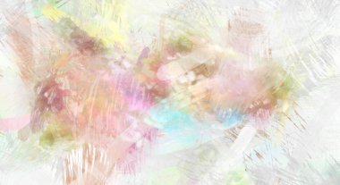 Soyut arkaplanda pürüzlü fırça darbeleri. Fırça boyası. Renkli boya darbeleri. Eşsiz duvar sanatı. Tuvaldeki modern sanat. Renkli çağdaş sanat eserleri.