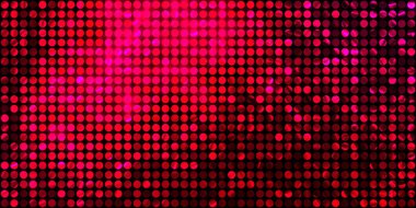 Parlayan ışıklar siyah arka planda parti izleri. Sahne veya stadyum ışıklarının dijital illüstrasyonu. Parlak desenli duvar kağıdı. Sahne ışıkları ile renkli ışıkların ihtişamlı arkaplanı.