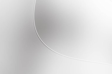 3 boyutlu illüstrasyon. Beyaz kıvrımlı yüzey. Lüks dokuma duvar kağıdı. Zarif bir zemin. Soyut fütüristik geçmiş. Minimalist geometrik kapak tasarımı. Çarpık beyaz çizgiler.