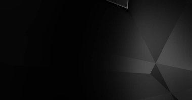 Lüks minimalist tasarım. Fütürist şablon. Karanlık elementleri olan birinci sınıf soyut duvar kâğıdı. Zarif bir zemin. Siyah üç boyutlu geometrik arkaplan. Poster, broşür, sunum için tasarım.
