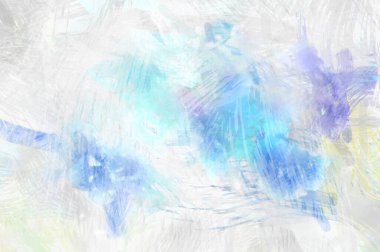 Soyut arkaplanda pürüzlü fırça darbeleri. Fırça boyası. Renkli boya darbeleri. Eşsiz duvar sanatı. Tuvaldeki modern sanat. Renkli çağdaş sanat eserleri.