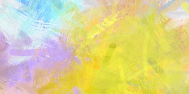 Soyut arkaplanda pürüzlü fırça darbeleri. Fırça boyası. Renkli boya darbeleri. Eşsiz duvar sanatı. Tuvaldeki modern sanat. Renkli çağdaş sanat eserleri.