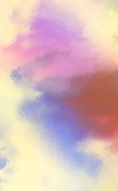 Modern fırça darbeleri. Poster, duvar sanatı, afiş, kart, kitap kapağı veya ambalaj için rahatlatıcı kompozisyonun yumuşak renkli çizimi. Pastel renklerle suluboya. 