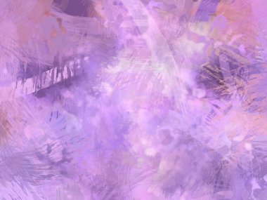 Soyut arkaplanda pürüzlü fırça darbeleri. Fırça boyası. Renkli boya darbeleri. Eşsiz duvar sanatı. Tuvaldeki modern sanat. Renkli çağdaş sanat eserleri.