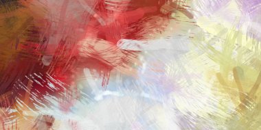 Soyut arkaplanda pürüzlü fırça darbeleri. Fırça boyası. Renkli boya darbeleri. Eşsiz duvar sanatı. Tuvaldeki modern sanat. Renkli çağdaş sanat eserleri.