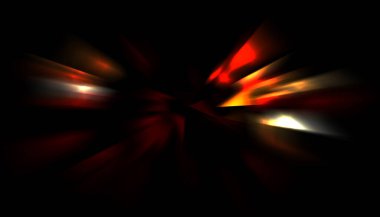 Parlayan ışıkları hareket ettirmenin havalı arka planı. Tasarımınız için canlı renkli bir portal şablonu. Işık ışınları ve hareket halindeki ışıldayan parçacıklar bir solucan deliği şekli oluşturuyor..