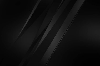 Siyah kıvrımlı yüzey. 3 boyutlu illüstrasyon. Soyut fütüristik geçmiş. Minimalist geometrik kapak tasarımı. Çarpık siyah çizgiler. Lüks dokuma duvar kağıdı. Zarif arkaplan.