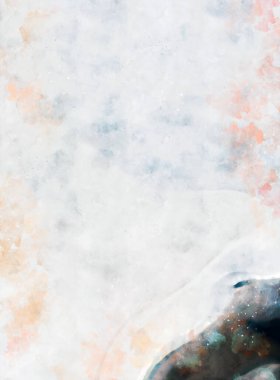 Kova desenli illüstrasyon. Çağdaş ve modern doku. Soyut renk boyama arka planı. Yaratıcı ve sanatsal duvar kağıdı. Fırçalanmış şekilleri ve lekeleri olan sanatsal duvar..