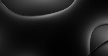 Web sitesi, poster, marka kimliği, broşür, sunum şablonu için lüks koyu bir arka plan. Dalgalı şekilli kaliteli tasarım. Dalgalanmalı soyut arkaplan. Pankart veya kapak tasarımı için dekorasyon.