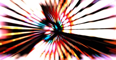 Siyah arkaplanda dönen ışık gösterisi. Lüks çizgiler. Parlak kıvrımlı duvar kağıdı. Uzay tüneli. Dönen ışık çemberi ya da maytap izi. Parlak konsept çizimi.