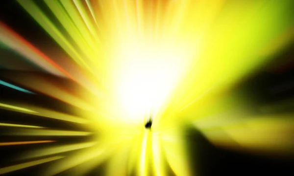 Pistes Particules Légères Sur Fond Noir Étoile Explosion Lumineuse Avec — Photo