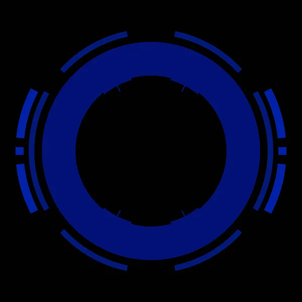 Футуристичний Елемент Кругового Інтерфейсу Абстрактне Коло Геометричного Фону Графічна Ілюстрація — стокове фото