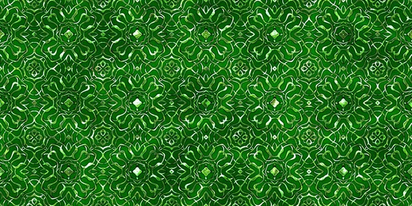 Renkli kumaş arka planında moda tarzında gümüş örgü süsü olan lüks, kusursuz bir şablon. Duvar kağıtları ve tekstil baskısı için tasarım. Lüks, ışıl ışıl metalimsi fantezi dokusu.