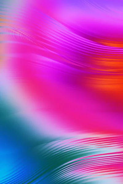 抽象充满活力的背景 色彩斑斓的波浪形墙纸 图解概念说明 平滑的重叠波浪形线 五彩缤纷的活体 — 图库照片