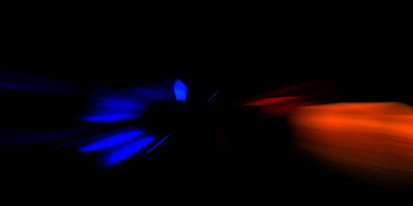 Енергія Вибухає Красивими Яскравими Кольорами Динамічні Промені Світла Ізольовані Чорному — стокове фото