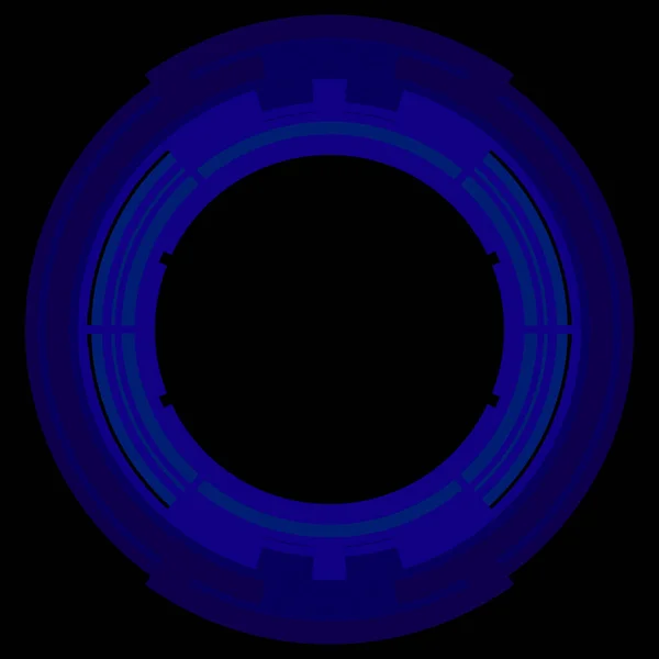Futuristische Ronde Hud Interface Element Abstracte Cirkel Geometrische Achtergrond Grafische — Stockfoto