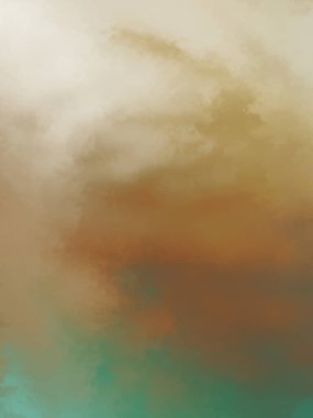 Modern fırça darbeleri. Poster, duvar sanatı, afiş, kart, kitap kapağı veya ambalaj için rahatlatıcı kompozisyonun yumuşak renkli çizimi. Pastel renklerle suluboya. 