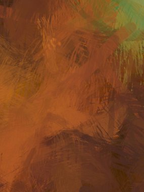 Soyut arkaplanda pürüzlü fırça darbeleri. Fırça boyası. Renkli boya darbeleri. Eşsiz duvar sanatı. Tuvaldeki modern sanat. Renkli çağdaş sanat eserleri.