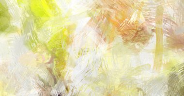 Soyut arkaplanda pürüzlü fırça darbeleri. Fırça boyası. Renkli boya darbeleri. Eşsiz duvar sanatı. Tuvaldeki modern sanat. Renkli çağdaş sanat eserleri.