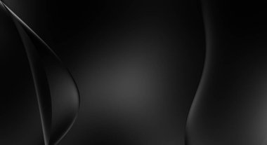 Web sitesi, poster, marka kimliği, broşür, sunum şablonu için lüks koyu bir arka plan. Dalgalı şekilli kaliteli tasarım. Dalgalanmalı soyut arkaplan. Pankart veya kapak tasarımı için dekorasyon.