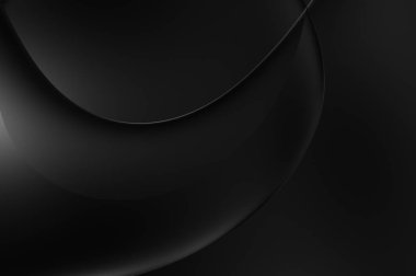 Web sitesi, poster, marka kimliği, broşür, sunum şablonu için lüks koyu bir arka plan. Dalgalı şekilli kaliteli tasarım. Dalgalanmalı soyut arkaplan. Pankart veya kapak tasarımı için dekorasyon.