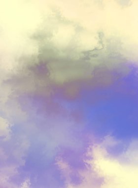 Modern fırça darbeleri. Poster, duvar sanatı, afiş, kart, kitap kapağı veya ambalaj için rahatlatıcı kompozisyonun yumuşak renkli çizimi. Pastel renklerle suluboya. 