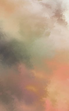 Modern fırça darbeleri. Poster, duvar sanatı, afiş, kart, kitap kapağı veya ambalaj için rahatlatıcı kompozisyonun yumuşak renkli çizimi. Pastel renklerle suluboya. 