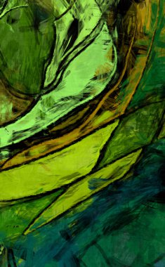 Tuval üzerinde etkileyici fırçalanmış resim. Kaotik resim. Taranmış Boyalı Soyut Arkaplan. Fırça darbesi ile boyanmış. Kaos duvarı sanatı. Sanatsal canlılık ve renkli duvar kağıdı.