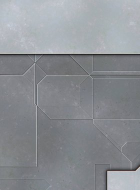 Katmanlı paneller. Fütürist soyut duvar kağıdı. Geometrik teknolojik yansıtıcı arka plan 3D metalik doku. Uzay gemisi desen yüzeyi.