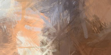 Soyut arkaplanda pürüzlü fırça darbeleri. Fırça boyası. Renkli boya darbeleri. Eşsiz duvar sanatı. Tuvaldeki modern sanat. Renkli çağdaş sanat eserleri.