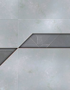 Katmanlı paneller. Fütürist soyut duvar kağıdı. Geometrik teknolojik yansıtıcı arka plan 3D metalik doku. Uzay gemisi desen yüzeyi.
