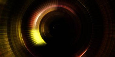 Parlayan neon ışıkları. Parlak sunum tasarım şablonu. Fotoğraf makinesi konsepti. Soyut arkaplan. Dönen ışık ışınları. Hareketli kavramsal duvar kağıdı. Grafik dijital illüstrasyon. 