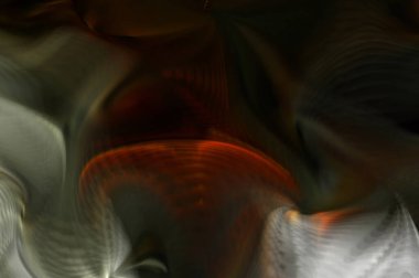 Hareketli girdapların soyut çizimi. Titreşimli renkli kıvrımların dönen akışı. Kıvrımlı ve kıvrımlı arka plan ve çizgiler. Garip duvar kâğıdı tasarımı. Dalgalanma arkaplanı.