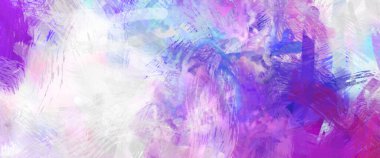 Soyut arkaplanda pürüzlü fırça darbeleri. Fırça boyası. Renkli boya darbeleri. Eşsiz duvar sanatı. Tuvaldeki modern sanat. Renkli çağdaş sanat eserleri.