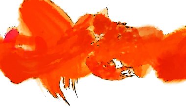 Mürekkep ve fosforlu kalemler yaratıcı çizimler. Beyaz arka planda boyama. El çizimi soyut renk dokuları. Poster, kart, davetiye, pankart, broşür, broşür için tasarım. Boyalı fırça darbeleri