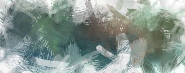 Soyut arkaplanda pürüzlü fırça darbeleri. Fırça boyası. Renkli boya darbeleri. Eşsiz duvar sanatı. Tuvaldeki modern sanat. Renkli çağdaş sanat eserleri.