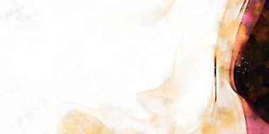 Kova desenli illüstrasyon. Çağdaş ve modern doku. Soyut renk boyama arka planı. Yaratıcı ve sanatsal duvar kağıdı. Fırçalanmış şekilleri ve lekeleri olan sanatsal duvar..