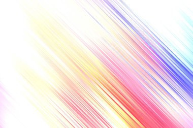 Canlı köşegen ışınları ile parlayan duvar kağıdı çizimi. Renkli çizgileri ve gradyanı olan minimalist tasarım. Soyut arkaplan. Renkli ışıkların dinamik hareketlerdeki grafiğini kavra.