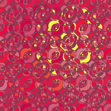 Yaratıcı karalama sanatı farklı şekil ve dokulara sahip kusursuz desen. Kolaj. Sanatsal arka plan. Soyut duvar kağıdı. Dekoratif hippi fayansları.