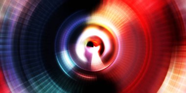 Parlayan neon ışıkları. Parlak sunum tasarım şablonu. Fotoğraf makinesi konsepti. Soyut arkaplan. Dönen ışık ışınları. Hareketli kavramsal duvar kağıdı. Grafik dijital illüstrasyon. 