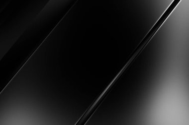 Geometrik katmanlı 3 boyutlu siyah arkaplan. Soyut koyu fütüristik duvar kağıdı. Zarif, parlak çizgili arka plan. Poster, broşür, sunum ve web sitesi için geometrik şablon tasarımı.