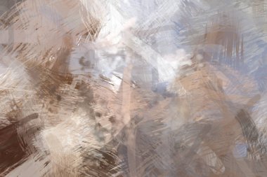 Soyut arkaplanda pürüzlü fırça darbeleri. Fırça boyası. Renkli boya darbeleri. Eşsiz duvar sanatı. Tuvaldeki modern sanat. Renkli çağdaş sanat eserleri.