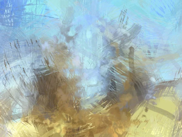 Rough Brushstrokes Abstract Background Brush Painting Color Strokes Paint Unique — Stock Photo, Image