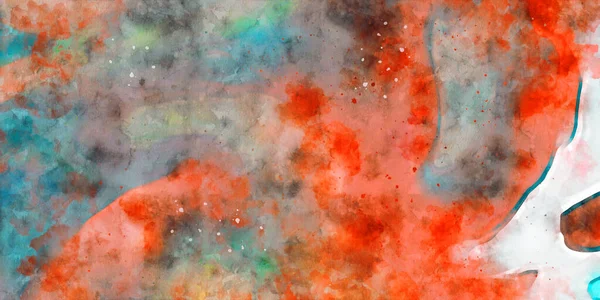 Kova desenli illüstrasyon. Çağdaş ve modern doku. Soyut renk boyama arka planı. Yaratıcı ve sanatsal duvar kağıdı. Fırçalanmış şekilleri ve lekeleri olan sanatsal duvar..